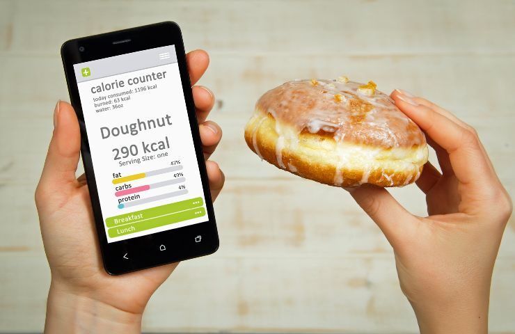 App smartphone conta calorie