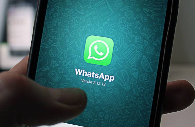 La schermata di accesso di Whatsapp