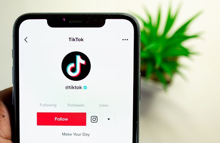 La schermata su mobile di TikTok