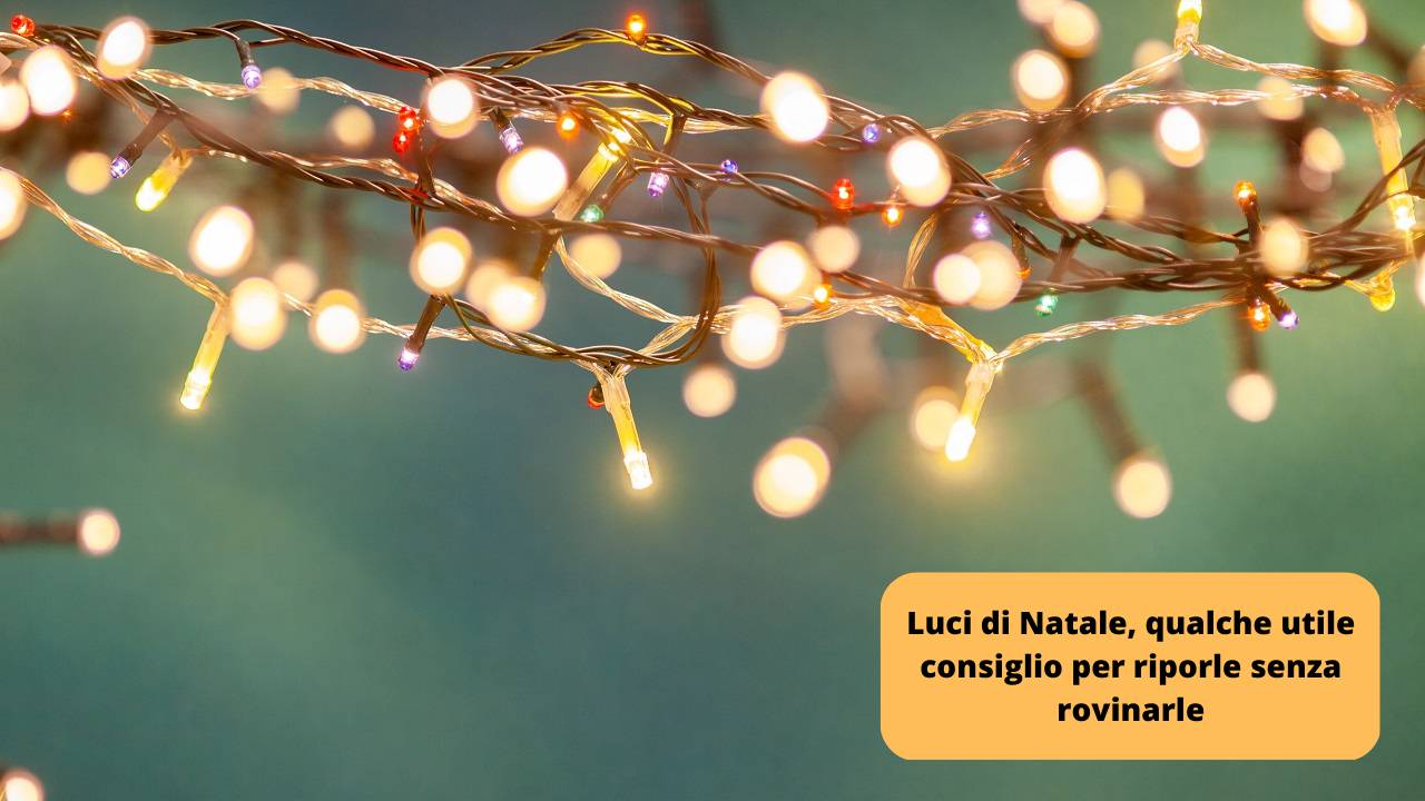 Come riporre luci Natale