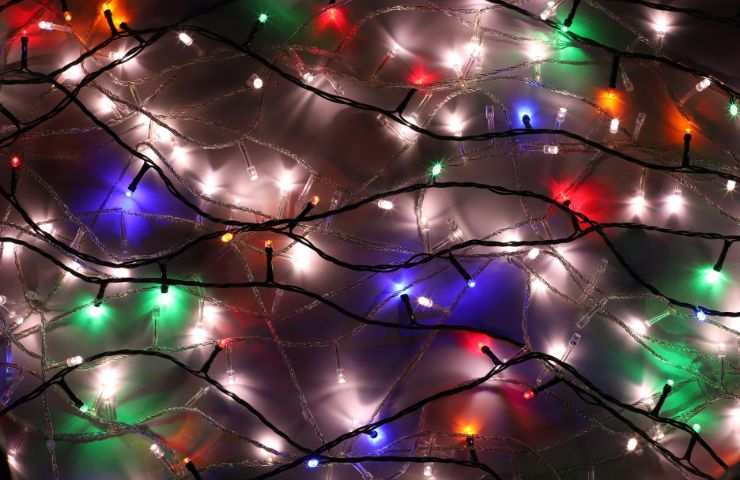 utilizzo luci di Natale dopo le feste