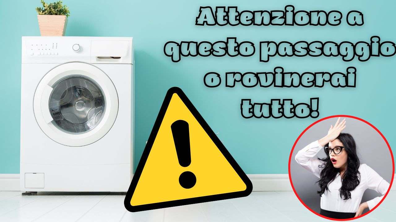 passaggio lavare bucato