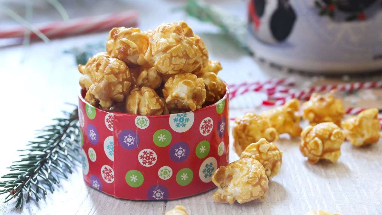 pop-corn caramello