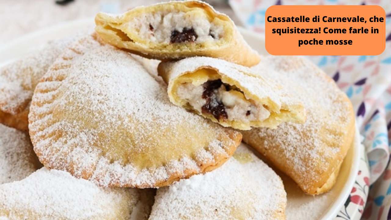 Cassatelle di Carnevale ricetta