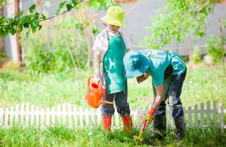 giardinaggio benessere bimbi