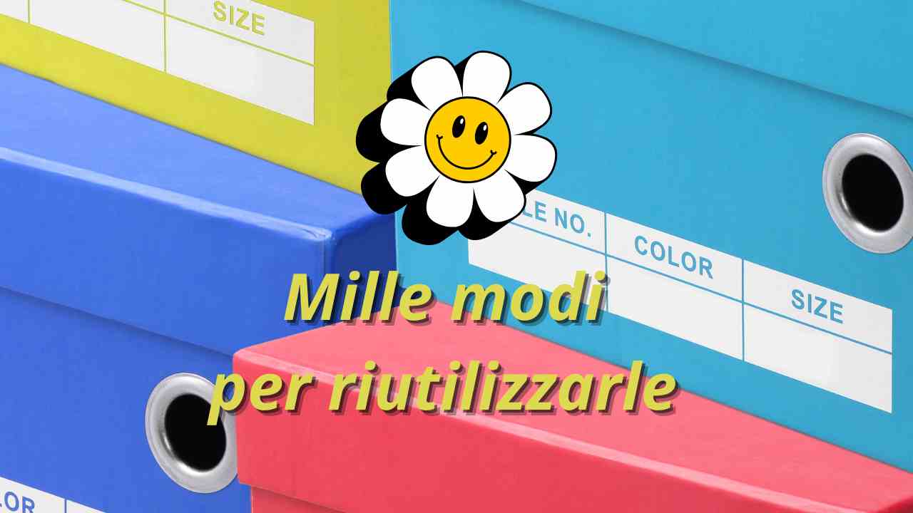 scatole delle scarpe come riciclare idee