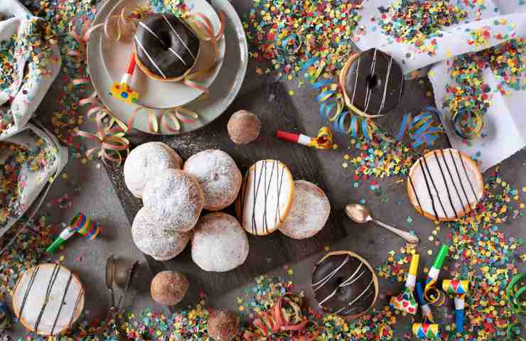 Diversi dolci di Carnevale 