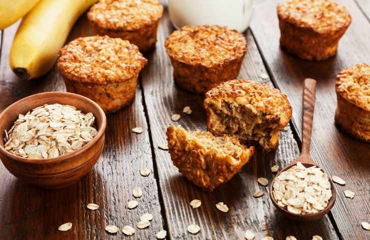 ricetta muffin banana avena