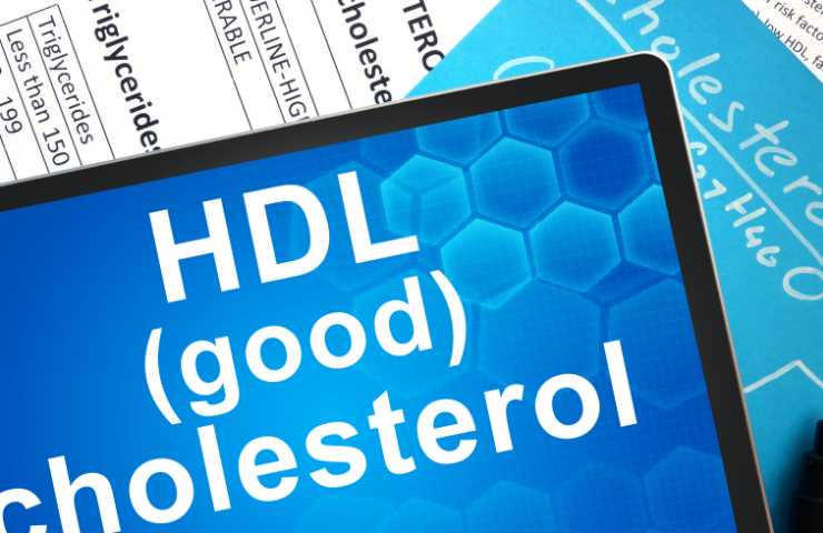 La scritta del colesterolo HDL