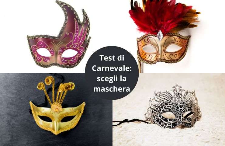test maschere Carnevale