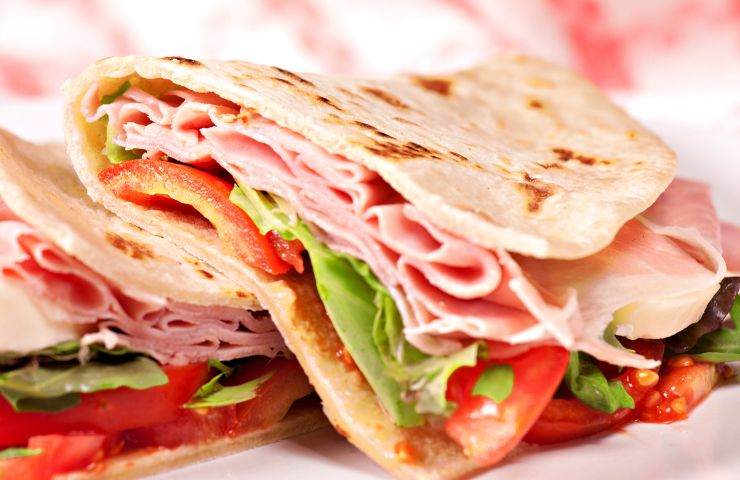 ricetta piadina senza strutto