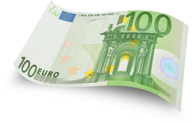 Una banconota da cento euro