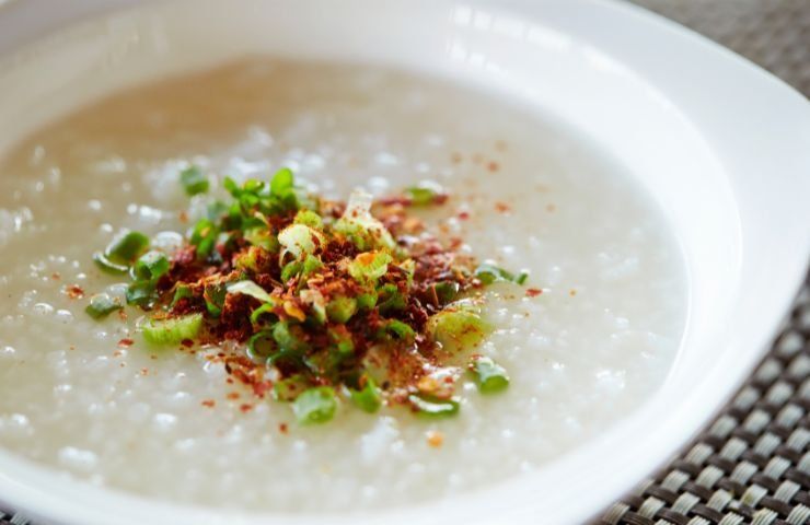 preparazione porridge salato