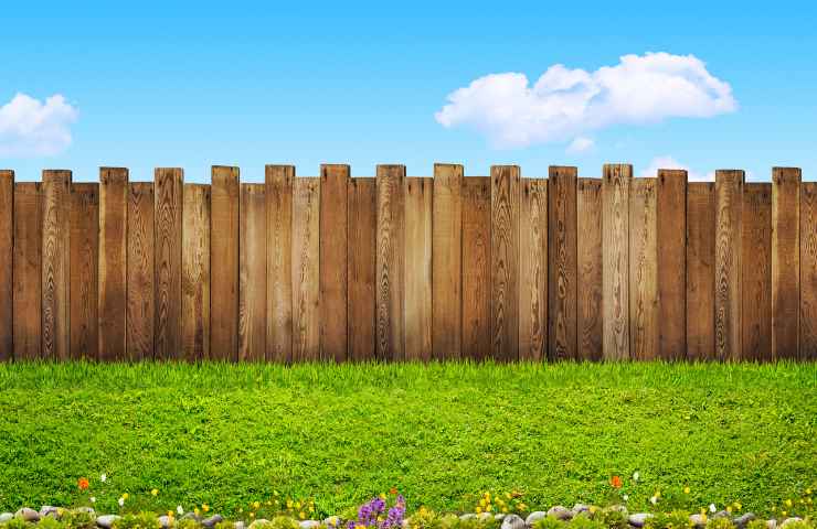 recinzione giardino legno
