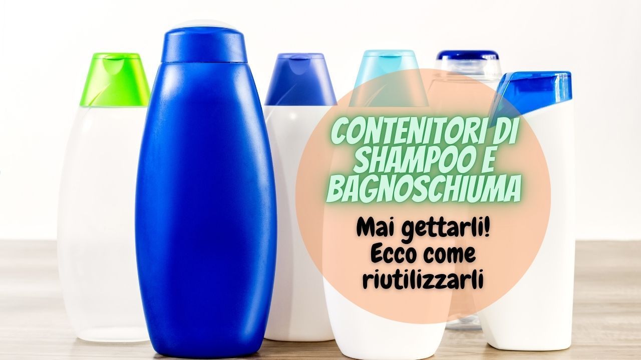 contenitori shampoo bagnoschiuma