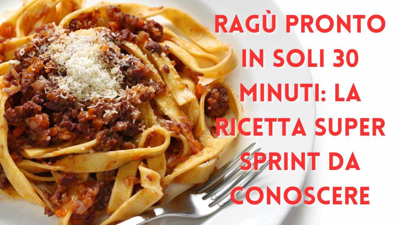 ragù ricetta veloce