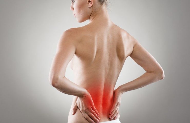 La rappresentazione di un mal di schiena lombare