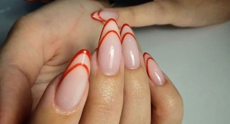 Nails art doppio french
