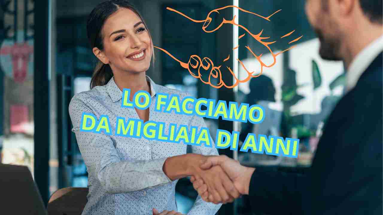 prima stretta di mano della storia che significato ha psicologia amore