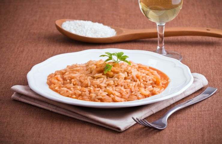 risotto con gli scampi