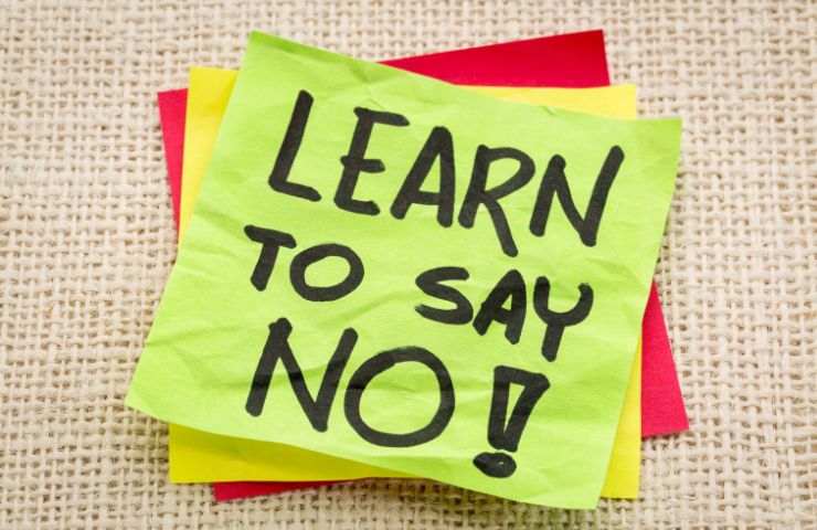 imparare a dire di no