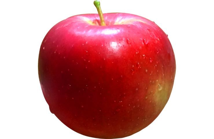 Il primo piano di una mela rossa