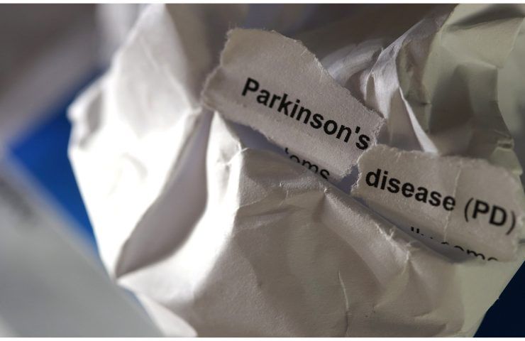 La scritta Disturbi da Parkinson in inglese
