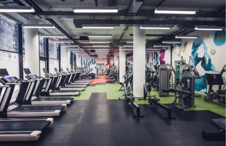 L'interno di una palestra