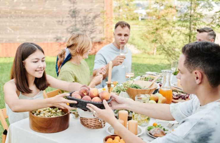 Pranzo all'aperto