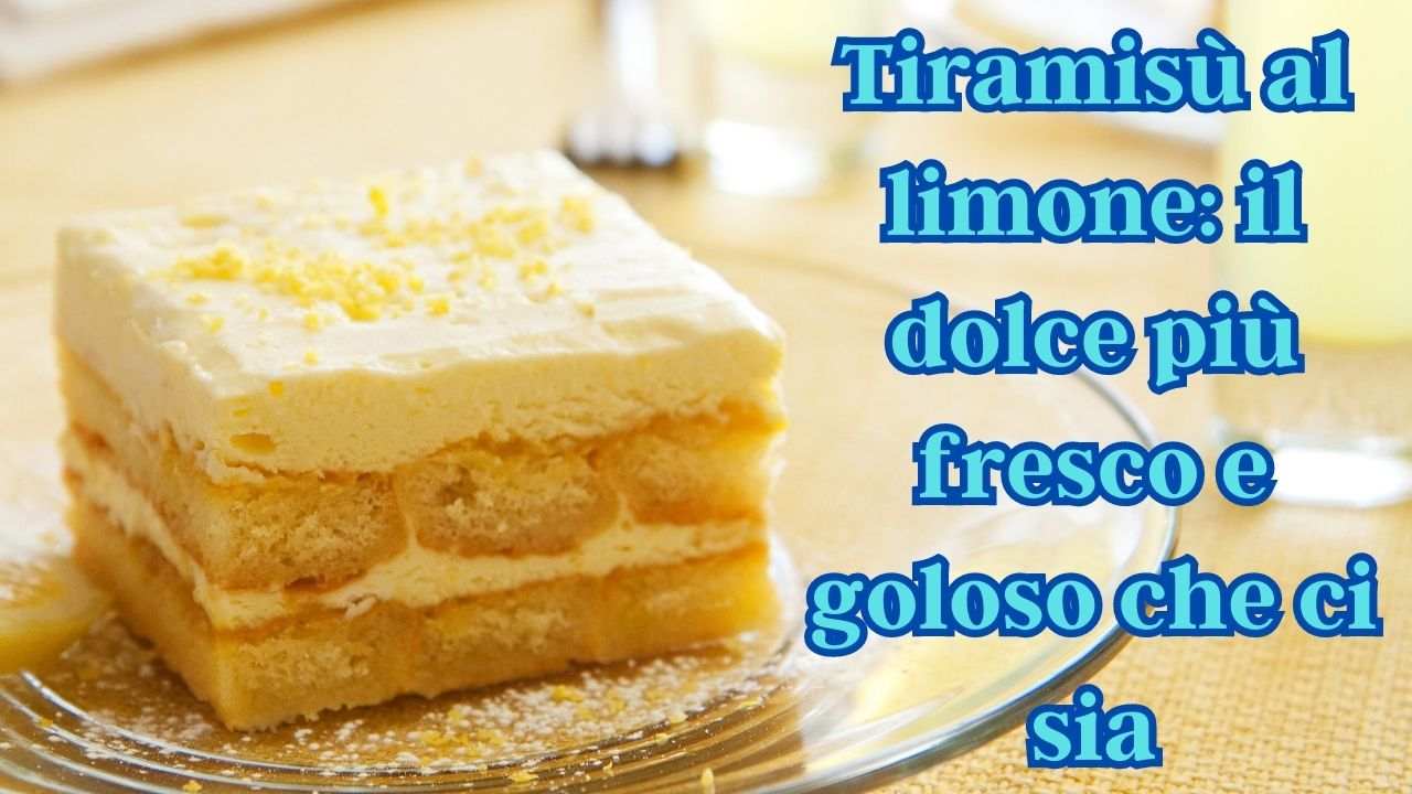 tiramisù limone ricetta facile