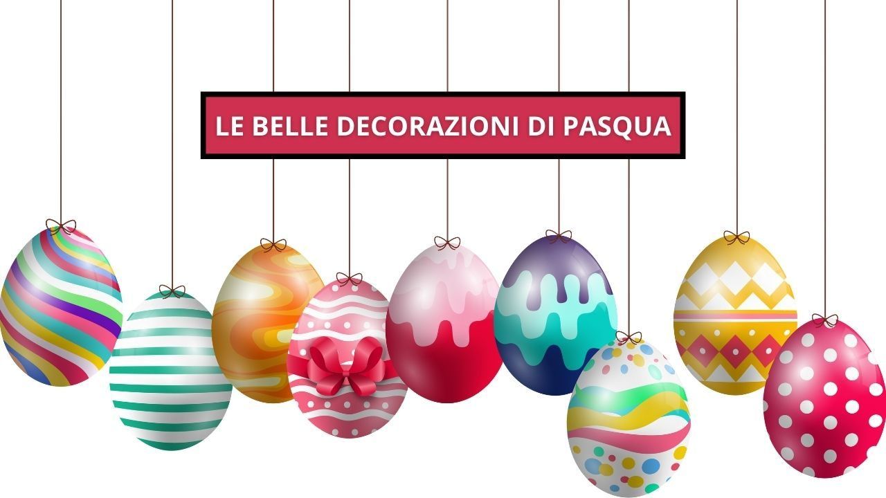 decorazioni Pasqua spago