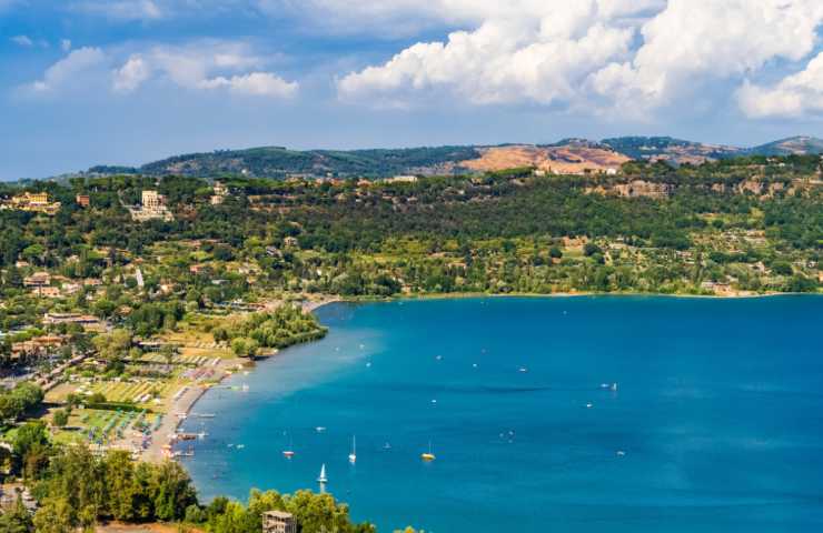 Vista panoramica di Castel Gandolfo