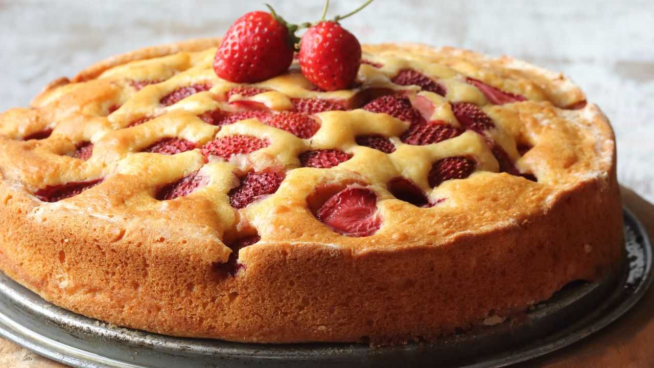 torta fragole veloce