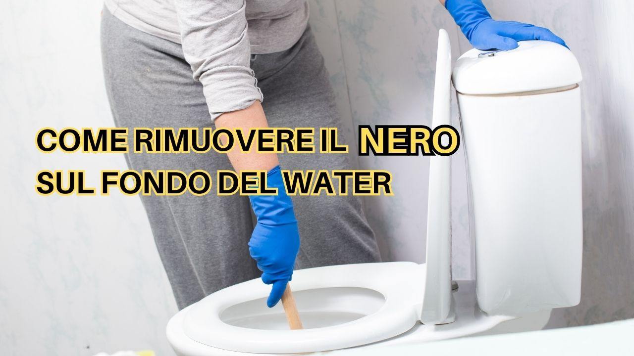 rimuovere nero water