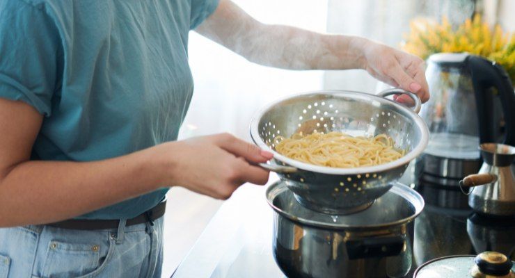 Ingredienti pasta in bianco