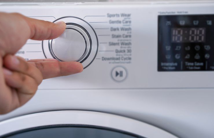 Détail de la machine à laver