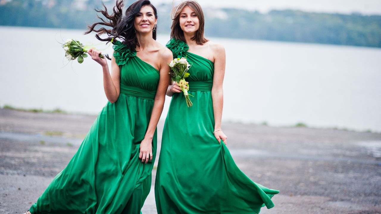 vestiti eleganti verde