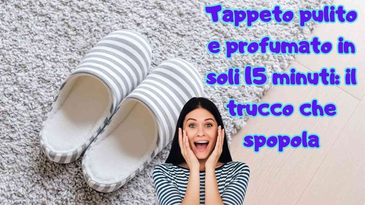 pulizia tappeto