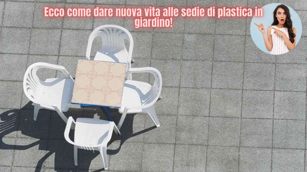sedie di plastica giardino