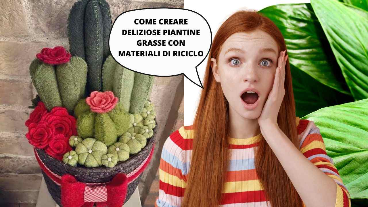 creare cactus piante finte