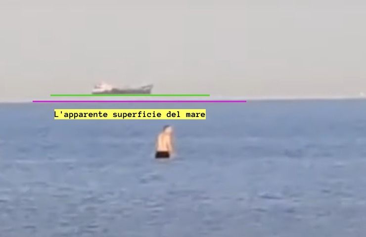 effetto Fata Morgana nave