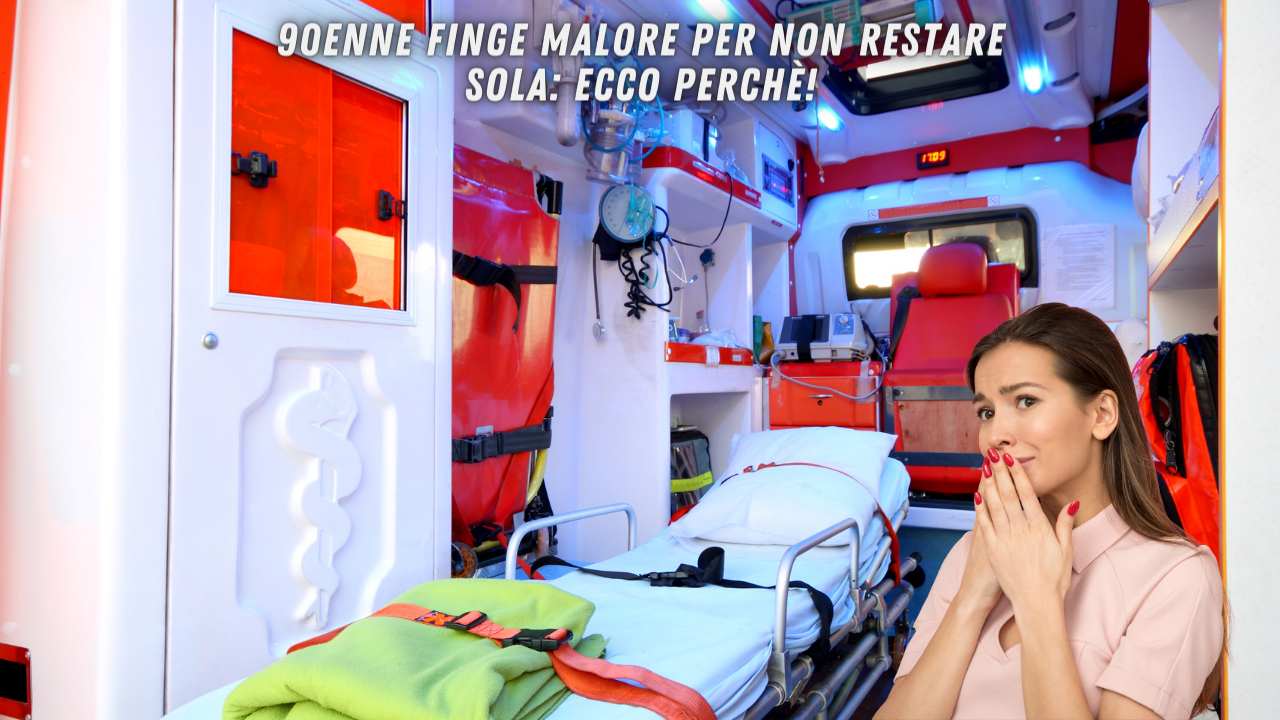 signora finge un malore