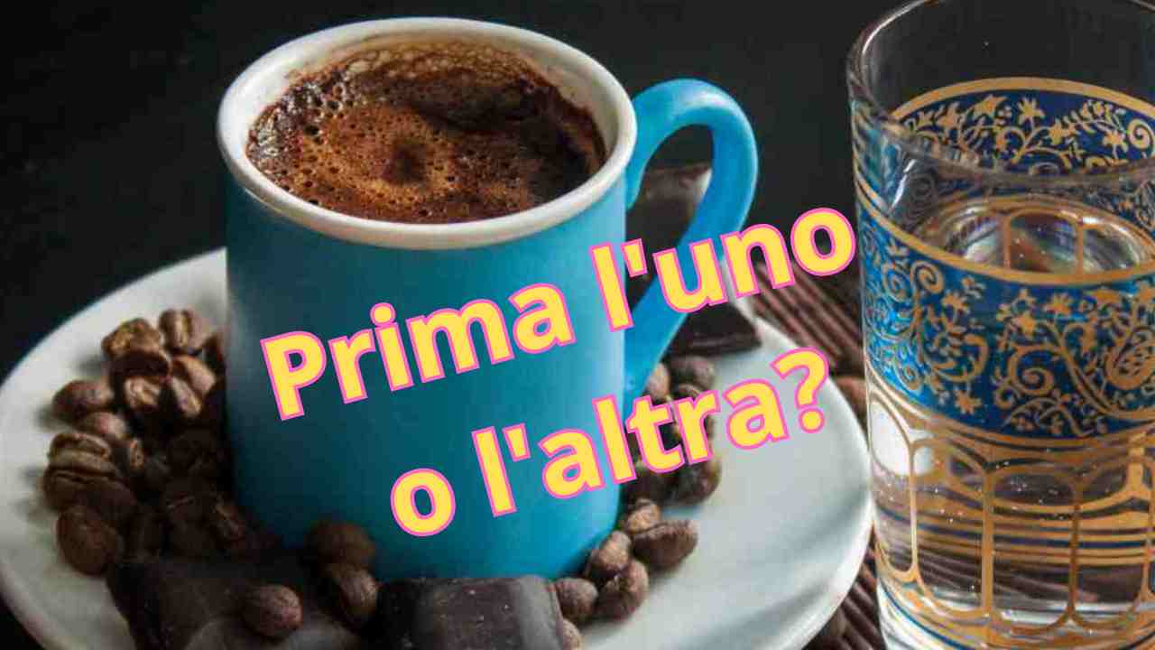 Quando va bevuta l'acqua con caffè?