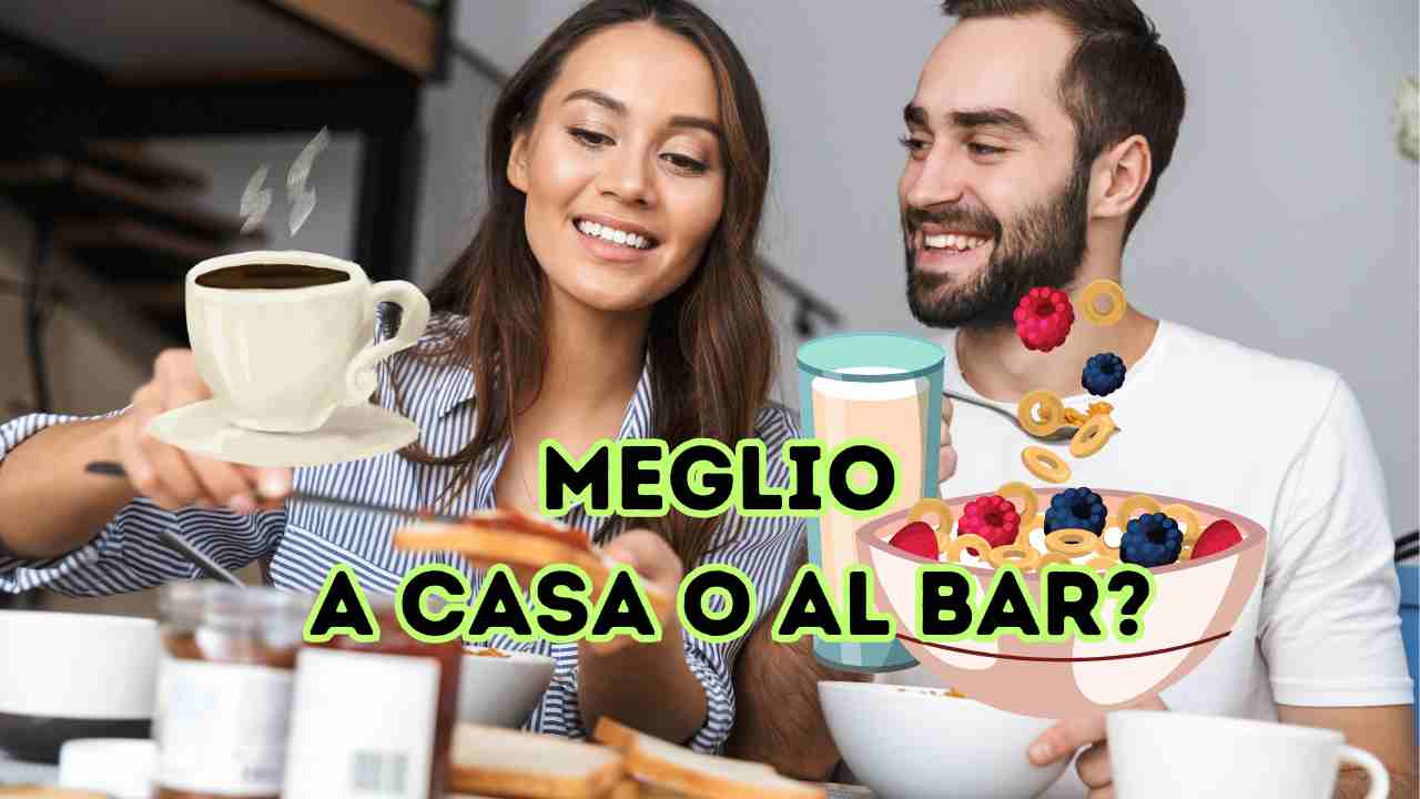 Colazione al bar o a casa, qual è meglio