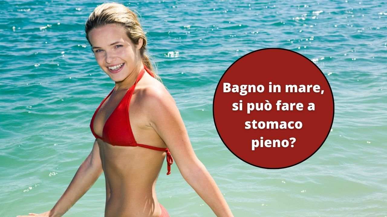 fare bagno dopo mangiato