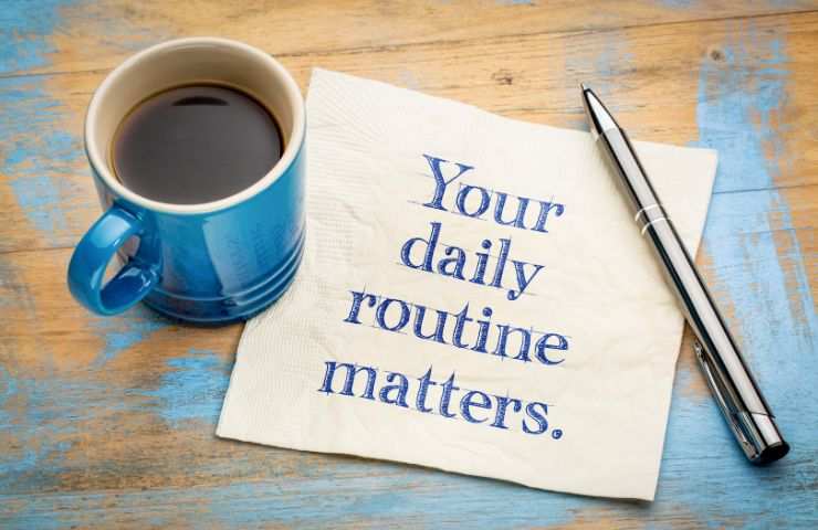 creare una routine quotidiana