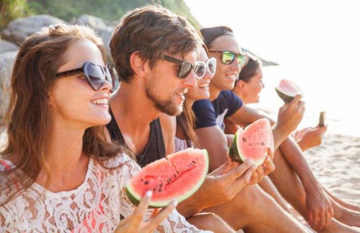 mangiare in spiaggia 