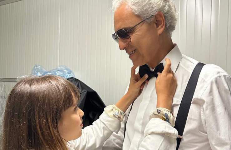 Andrea Bocelli, video con la figlia