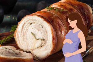 porchetta grafica donna in gravidanza