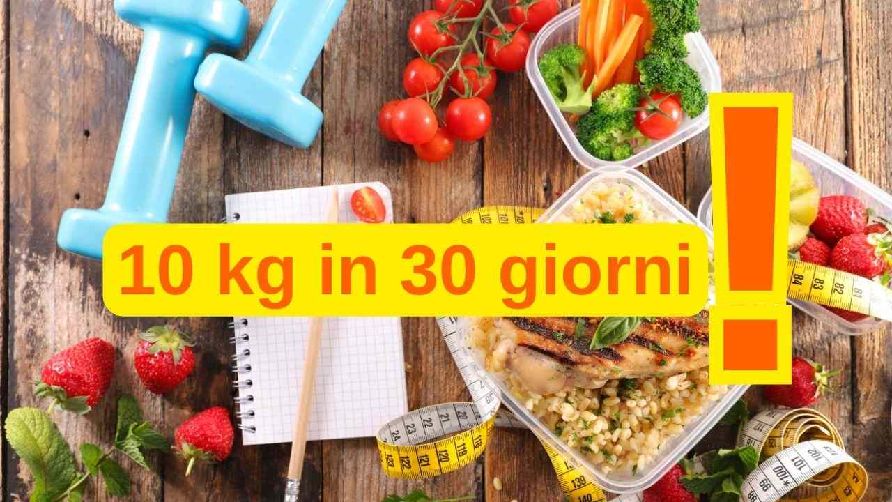 dieta 30 giorni